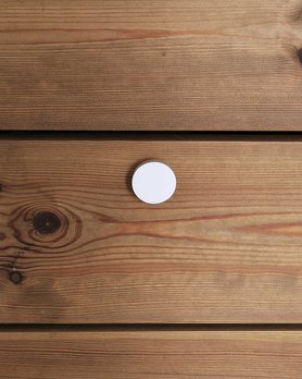 Ручка мебельная деревянная Кнопка - комплект 2шт-8