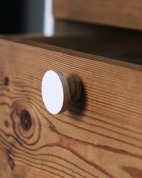 Ручка мебельная деревянная Кнопка - комплект 2шт-7