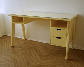 Стол письменный Kit Maxi со стеклом  полностью в цвете-12