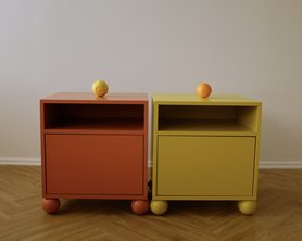 Прикроватная тумбочка с дверцей MON 450х400х500-1