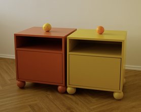 Прикроватная тумбочка с дверцей MON 450х400х500-7