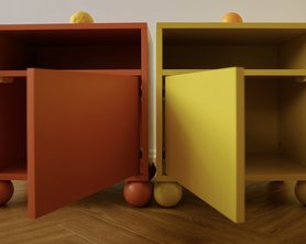 Прикроватная тумбочка с дверцей MON 450х400х500-5