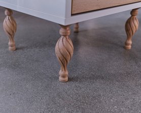 Ножки мебельные деревянные резные 180 мм - комплект 4шт-4