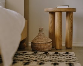 Столик - табурет Мон дубовый на 3-х ножках-3