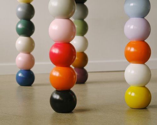 Ножка Шары разноцветная, 720 мм