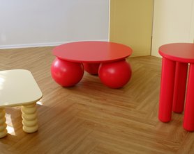 Журнальный столик на ножках шары-6