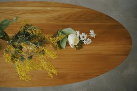 Овальный обеденный стол Ретро из массива дуба SALE-2