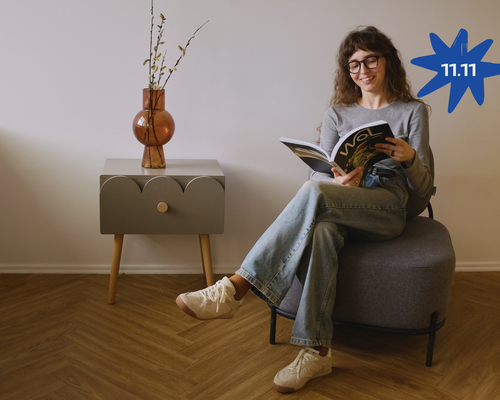 Прикроватная тумбочка Фло 11.11. Черная пятница