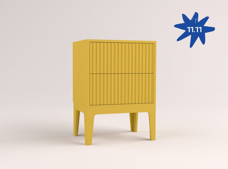 Тумба с объёмными полосками Flow  11.11. Черная пятница