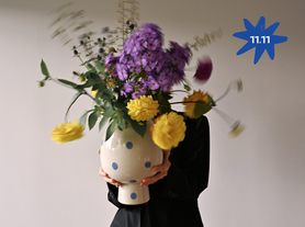 Ваза интерьерная в горошек  11.11. Черная пятница-1