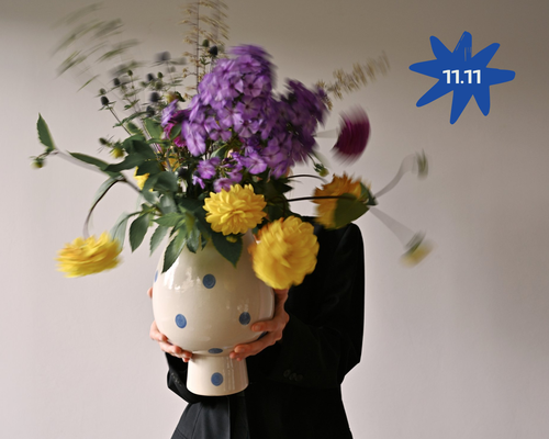 Ваза интерьерная в горошек  11.11. Черная пятница