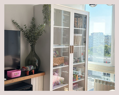 Стеллаж со стеклом Арт.8182