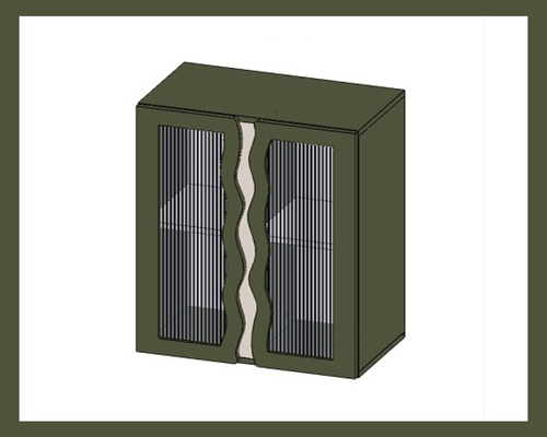 Витрина Mon со стеклом подвесная с подсветкой Арт. 9609