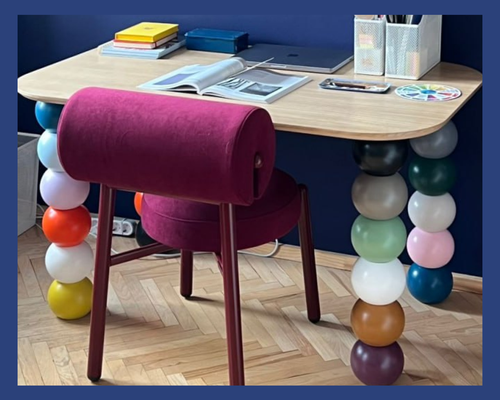 Стол обеденный MON с ножками шары Арт.9254