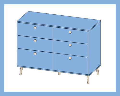 Комод с ящиками Арт.9239