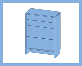 Комод с ящиками Cabinet Арт.9201-1