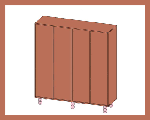Шкаф для одежды Cabinet четырехстворчатый Арт.9210