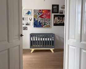Детская кроватка для новорождённых Милки - Сочетай цвета-3