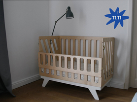 Детская кроватка для новорождённых Милки с откидным бортиком 11.11. Черная пятница-2