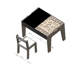 Детский развивающий игровой стол-сортер Плэй-40