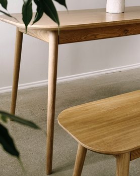 Стол обеденный с подстольем шпон дуба-4