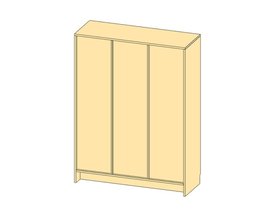Шкаф для одежды Cabinet трехстворчатый-1