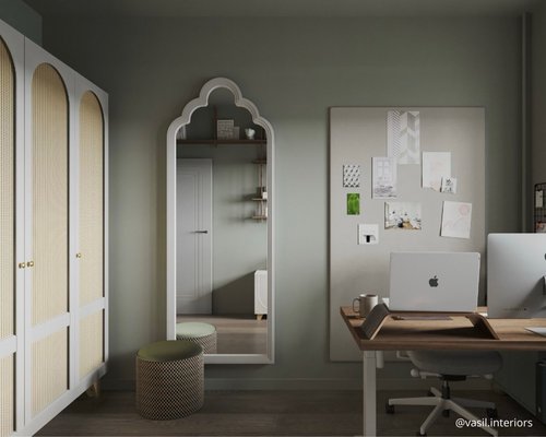 Фигурное зеркало Псковские мотивы