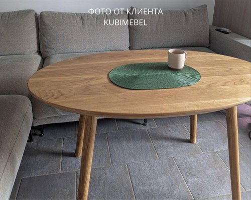 Овальный обеденный стол Ретро из массива дуба Арт.6174 Овальный обеденный стол Ретро из массива дуба Арт.6174