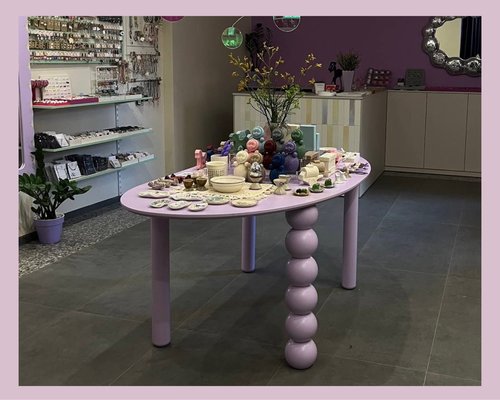 Стол обеденный MON Боб  с ножкой Шары Арт.8307