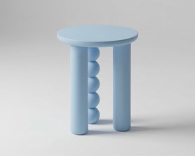 Столик - табурет Мон на 3-х ножках с ножкой Бусы в наличии-2