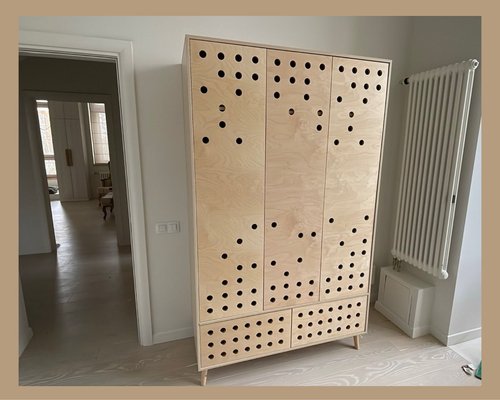 Шкаф ЛДСП + фанера Дот  Арт. 8091