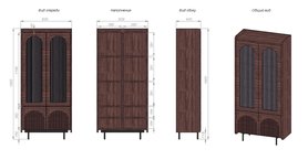 Витрина Ретро из шпона-2