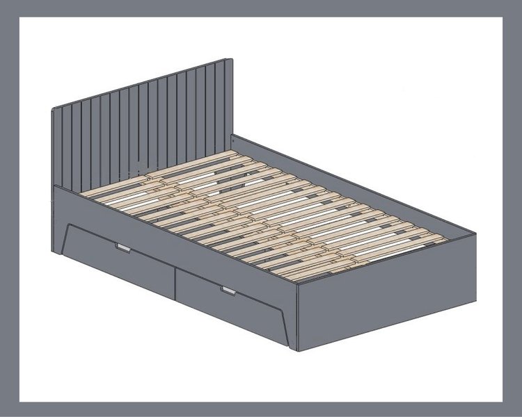Кровать Фло с ящиками Арт. 5912