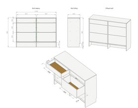 Комод Cabinet Easy 6 ящиков-2