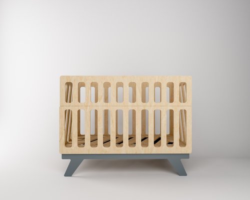 Детская кроватка для новорождённых Милки с откидным бортиком в  наличии