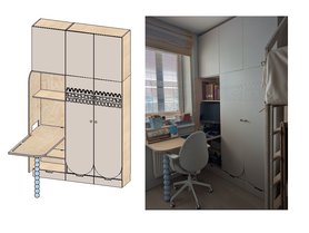 Шкаф со столом Арт. 9760-2