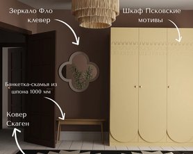Зеркало Фло клевер-4