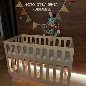 Детская кроватка для новорождённых Милки-14
