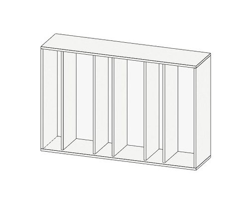 Навесная полка для книг Кабинет Просто