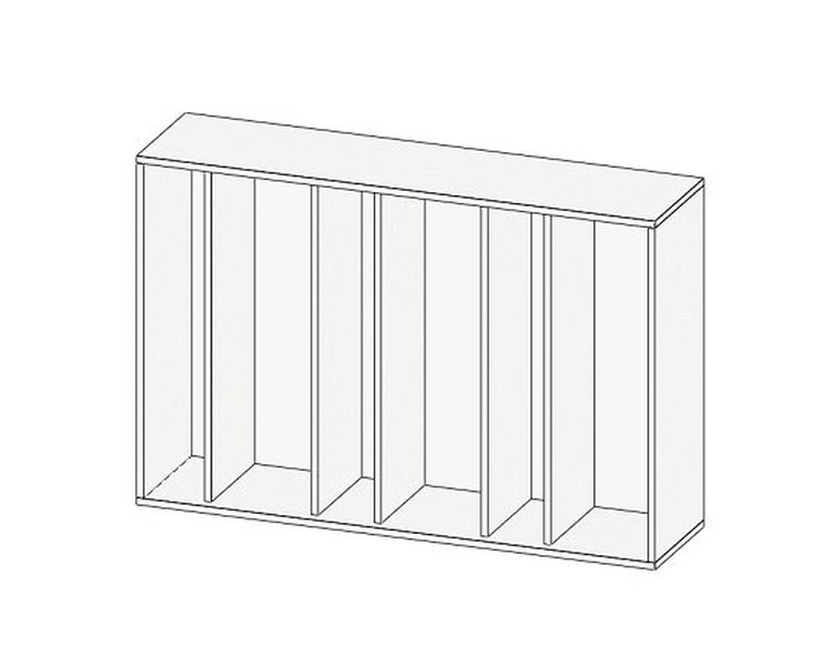 Навесная полка для книг Кабинет Просто