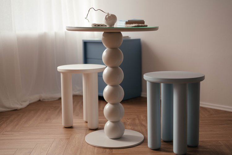 Ножка Шары цветная, 720 мм