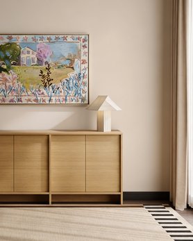 Высокая тумба Cabinet из шпона дуба-2