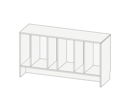 Тумба для книг и винила Кабинет Просто