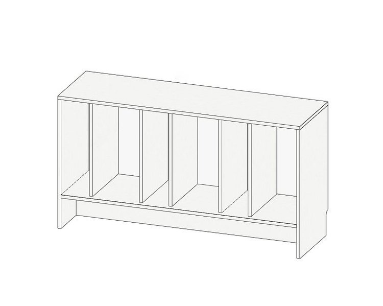 Тумба для книг и винила Кабинет Просто