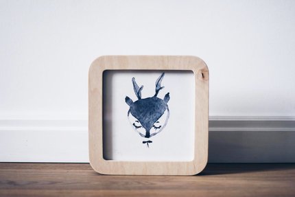 Светильник-ночник деревянный "Куби"