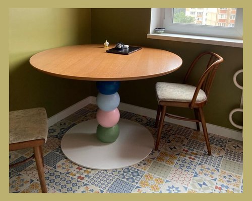 Стол на ножке Шары Арт.8155