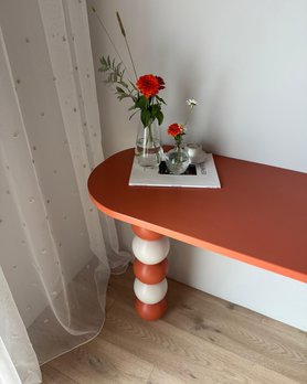 Тумба MON cо столом на ножке Шар Арт. 8786-2