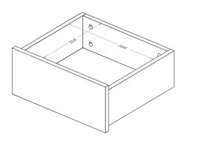 Тумбочка на колесиках с ящиками Cabinet-4