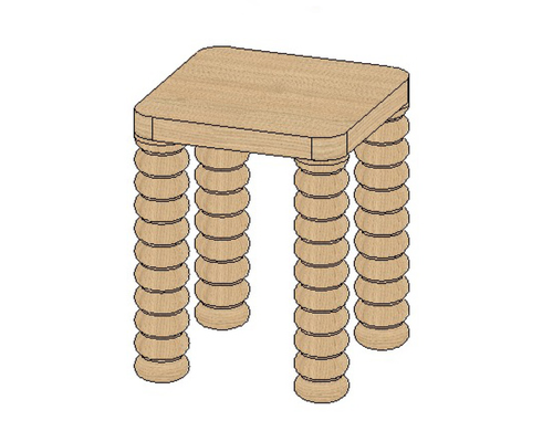 Табурет Баум дубовый