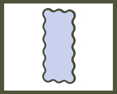 Зеркало волнистой формы Арт.9609